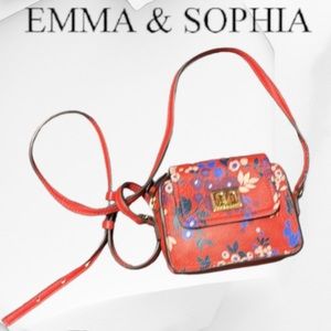 Emma & Sophia Floral Leather Crossbody